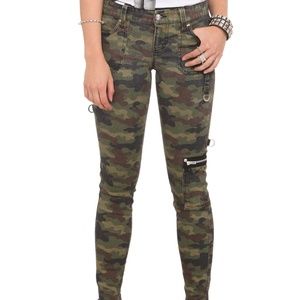 Royal Bones Jeans - Camo Skinny Jeans with Accent Zippers Royal Bones Royal Bones Jeans - Camo Skinny Jeans with Accent Zippers Royal Bones